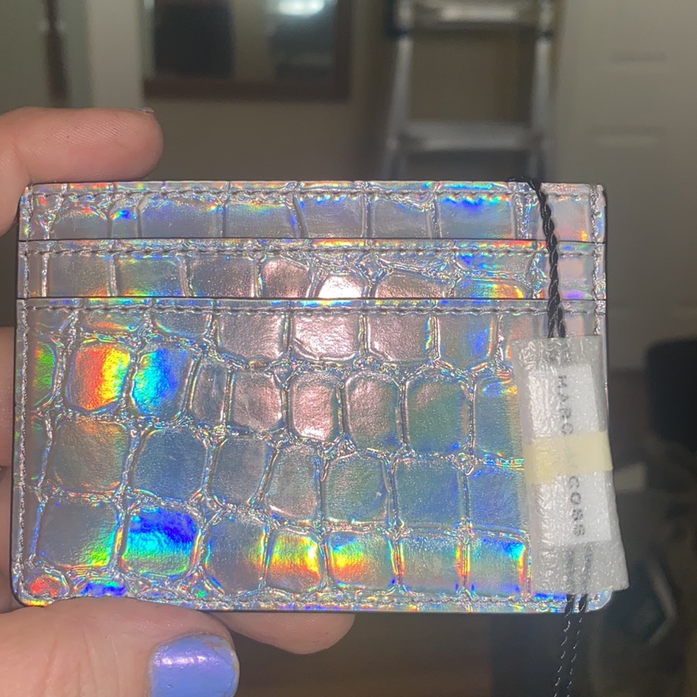 Marc Jacobs Silver holographic crocodile leather card case, NWT - Picture 7 of 7